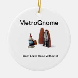 Ornamento De Cerâmica MetroGnome