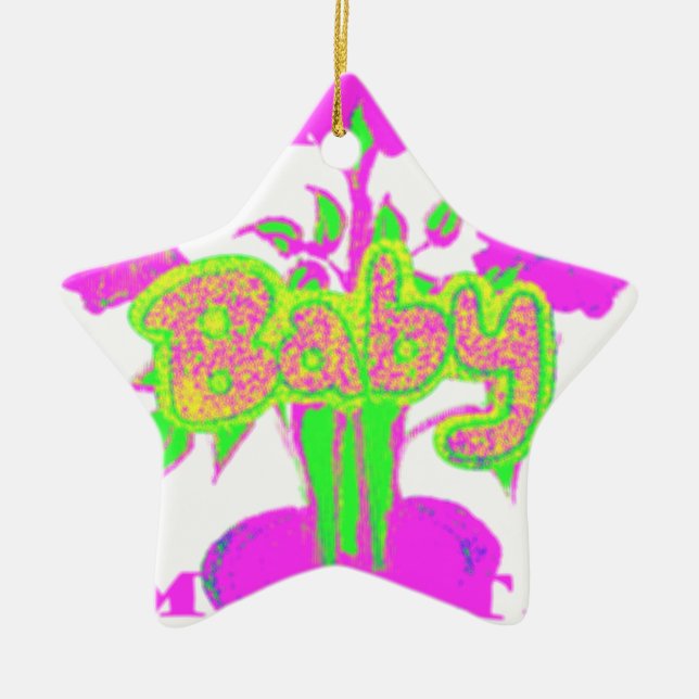 Ornamento De Cerâmica Meu Bebê Hakuna Matata (Frente)