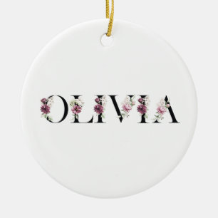 Ornamento De Cerâmica Meu nome é Olivia. Meu nome é Olivia.