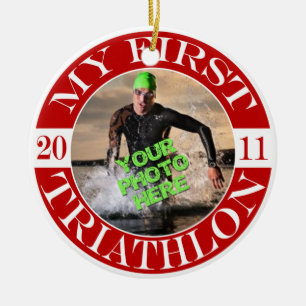 Ornamento De Cerâmica Meu primeiro Triathlon - 2011