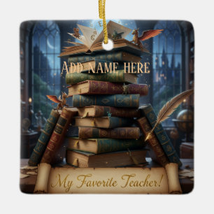 Ornamento De Cerâmica Meu Professor Favorito - Lembrança Personalizada C