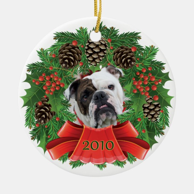 Ornamento De Cerâmica _MG_5730aChristmasWreath (Frente)