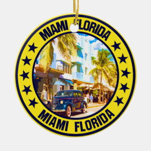 Ornamento De Cerâmica Miami