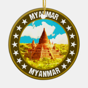 Ornamento De Cerâmica Mianmar