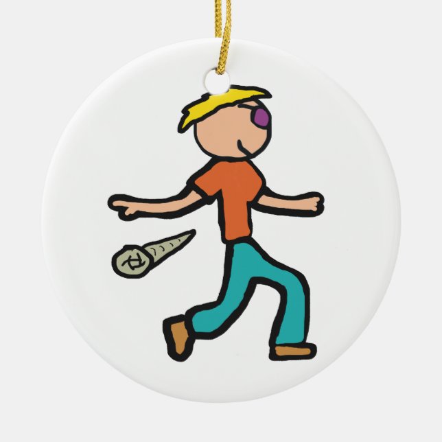 Ornamento De Cerâmica Mic Drop (Frente)