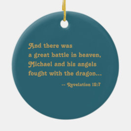 Ornamento De Cerâmica Michael, o Arcanjo (M 010)