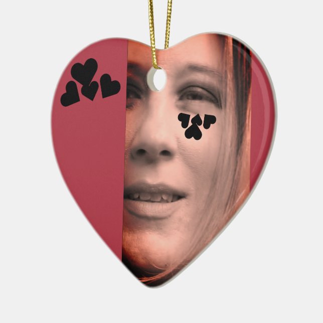 Ornamento De Cerâmica ♥ Michelle Heart Herz ♥ (Esquerda)