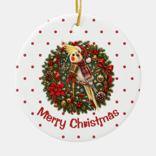 Ornamento De Cerâmica Microfone de Cantar para Cacatua para Amantes de P