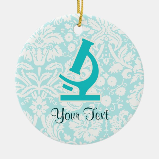 Ornamento De Cerâmica Microscópio da cerceta; Bonito (Frente)