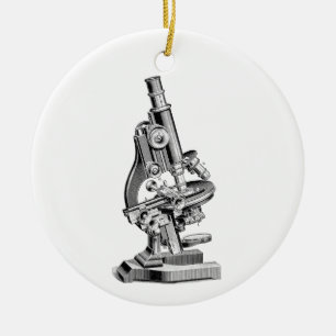 Ornamento De Cerâmica Microscópios retros da ilustração do microscóp