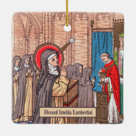 Ornamento De Cerâmica Milagre da Beata Imelda Lambertini (VVP 010)