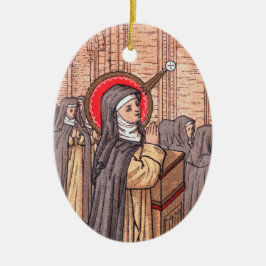 Ornamento De Cerâmica Milagre de Bl. Imelda Lambertini (VVP 010)