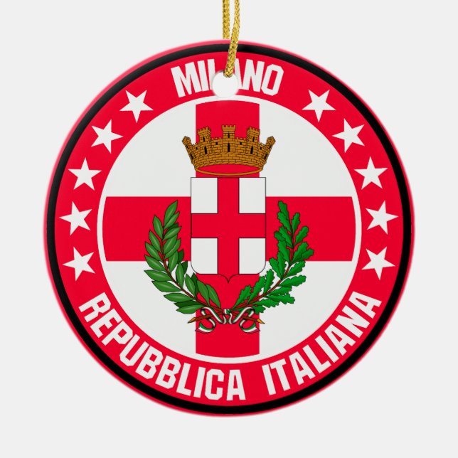 Ornamento De Cerâmica Milano (Frente)