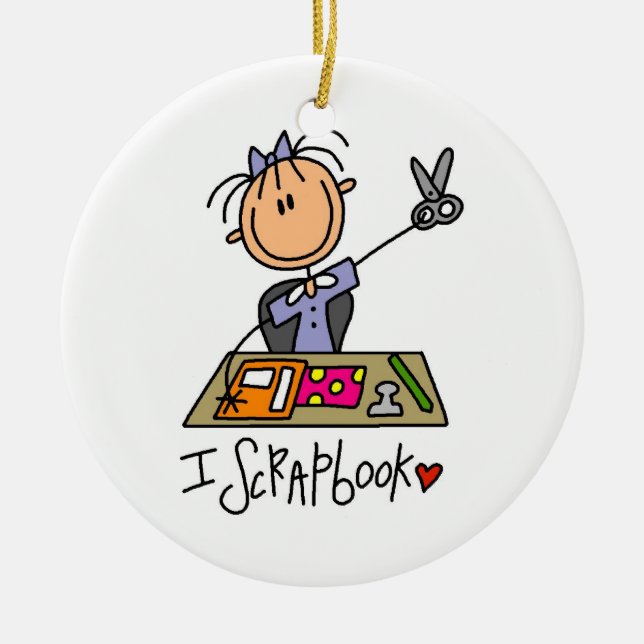 Ornamento De Cerâmica Mim álbum de recortes (Frente)