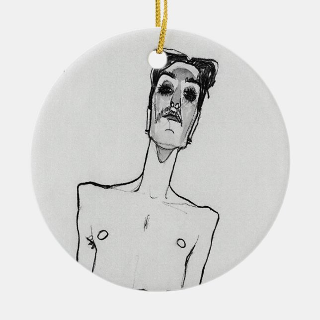 Ornamento De Cerâmica Mime van Osen (Frente)