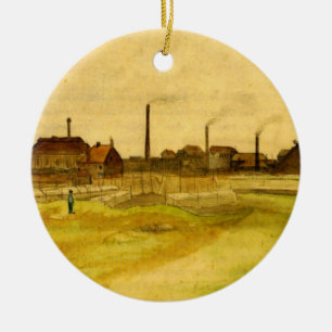 Ornamento De Cerâmica Mina de carvão no Borinage por Vincent van Gogh
