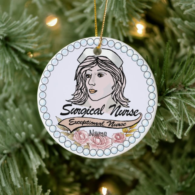 Ornamento De Cerâmica Minha enfermeira cirúrgica (Árvore)