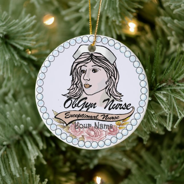 Ornamento De Cerâmica Minha enfermeira OB GYN (Árvore)