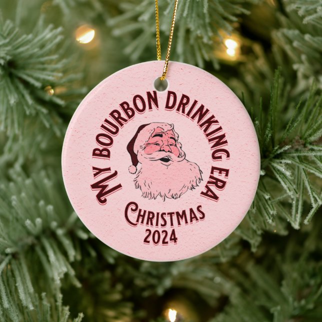 Ornamento De Cerâmica Minha era do bebendo bourbon (Árvore)