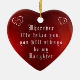 ORNAMENTO DE CERÂMICA MINHA FILHA