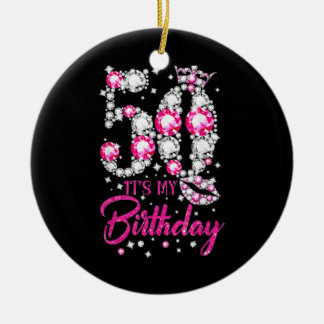 Ornamento De Cerâmica Minha Rainha do 50º aniversário