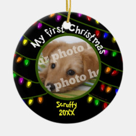 Ornamento De Cerâmica Minhas luzes feitas sob encomenda do divertimento