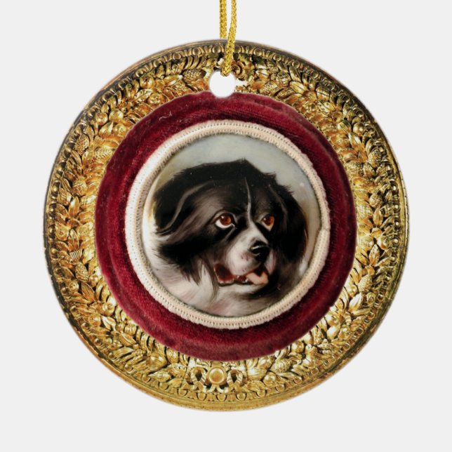 Ornamento De Cerâmica MINIATURE DOG PORTRAITS New Land (Frente)