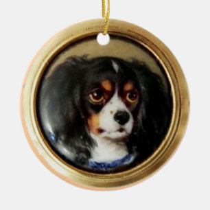 Ornamento De Cerâmica MINIATURE DOG PORTRAVA Tricolor Spaniel