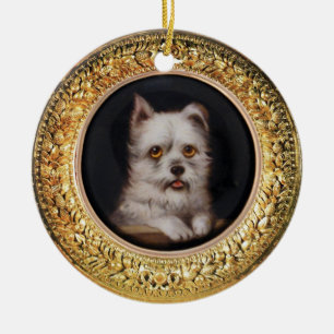 Ornamento De Cerâmica MINIATURE DOG RETRATA West Highland Terrier