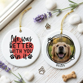 Ornamento De Cerâmica Minimalista Simpatia Animal Coração A Vida Era Mel