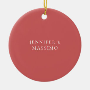 Ornamento De Cerâmica Minimalista Vermelho Indiano Olhar Estético Modern