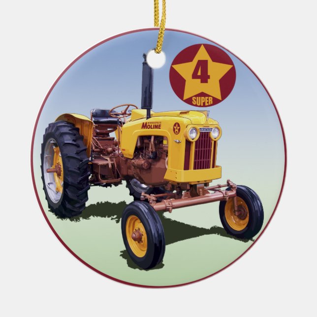 Ornamento De Cerâmica Minneapolis-Moline 4 Star Super (Frente)