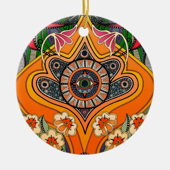 Ornamento De Cerâmica minnie green (Frente)