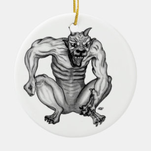 Ornamento De Cerâmica Mischwesen duende demônio diabo Golem Gargoyle