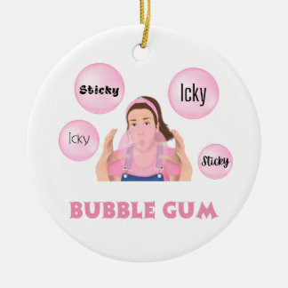 Ornamento De Cerâmica Miss Rachel Ornament - Icky Stick, Bubblegum