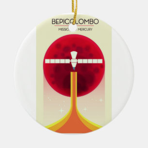 Ornamento De Cerâmica Missão BepiColombo ao mercúrio