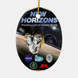 Ornamento De Cerâmica Missão de New Horizons a Pluto!
