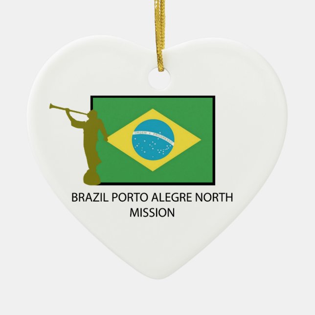 ORNAMENTO DE CERÂMICA MISSÃO NORTE DE BRASIL PORTO ALEGRE (Frente)