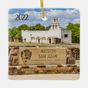 Ornamento De Cerâmica Missão San Juan 2