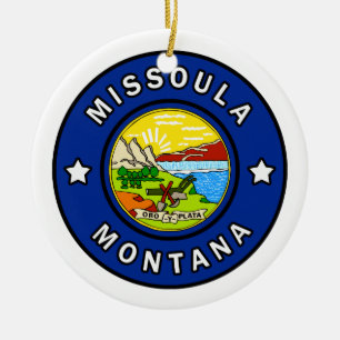 Ornamento De Cerâmica Missoula Montana