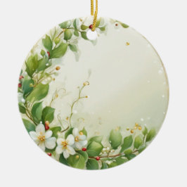 Ornamento De Cerâmica Mistelzweige, wasserfarben pastell Gemälde