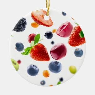 Ornamento De Cerâmica Mistura de Frutas