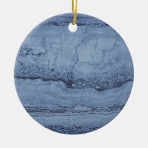 Ornamento De Cerâmica Misture Blue abstrato Granite