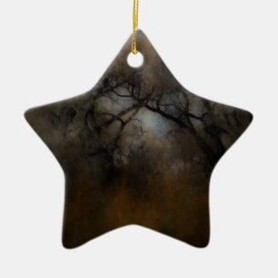 Ornamento De Cerâmica Misty Cottonwoods