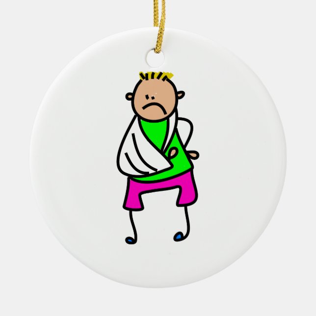 Ornamento De Cerâmica Miúdo ferido (Frente)