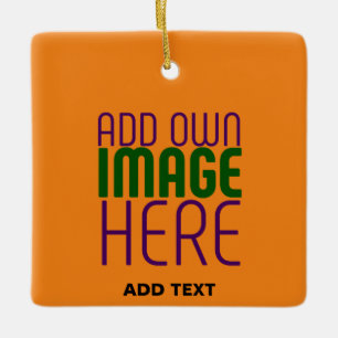ORNAMENTO DE CERÂMICA MODELO DE TEXTO DE IMAGEM DE LARANJA ESCURA MODERN