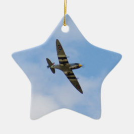 Ornamento De Cerâmica Modelo do Spitfire MK IX MK923