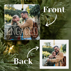 Ornamento De Cerâmica Modern Art Deco Joyfull Engajou 2 Fotos