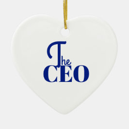 Ornamento De Cerâmica Modern Minimal The CEO Blue