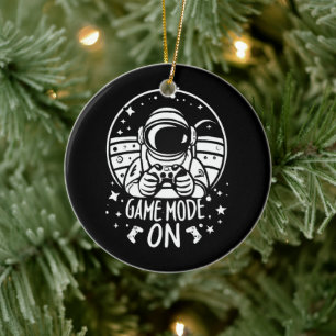 Ornamento De Cerâmica modo de jogo astronauta